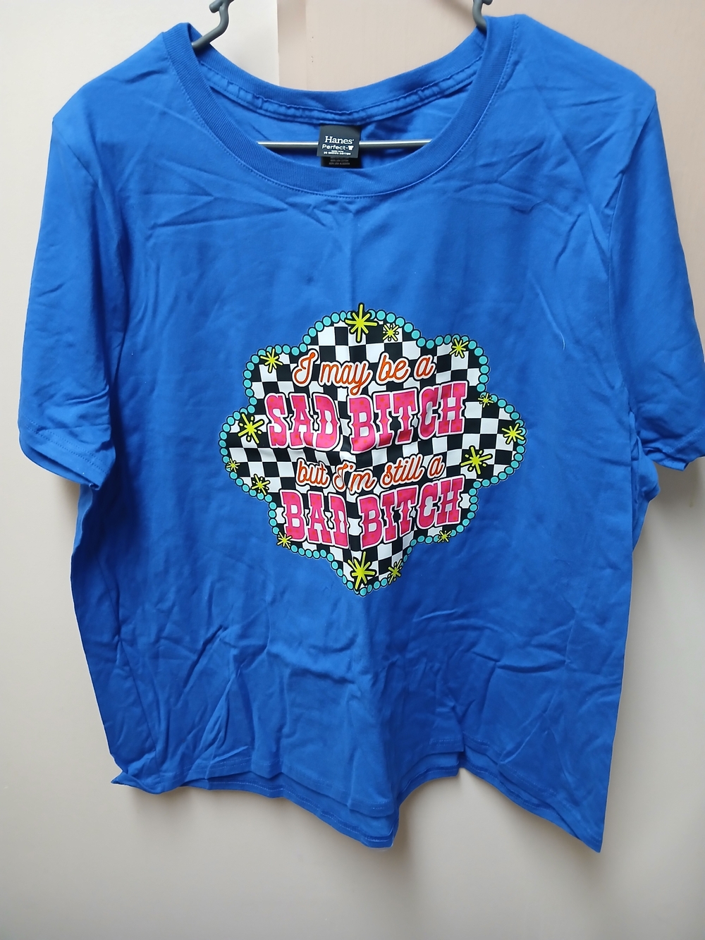 Hanes Women's Short-Sleeve Graphic Tee - Blue